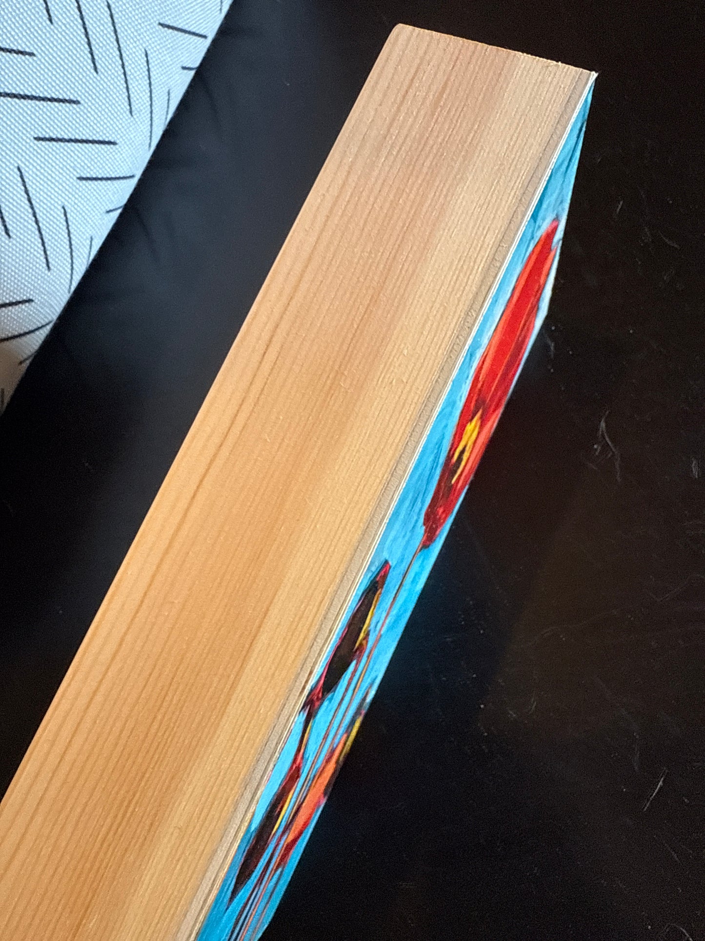 4x6 Floral Art Print on Wood Block