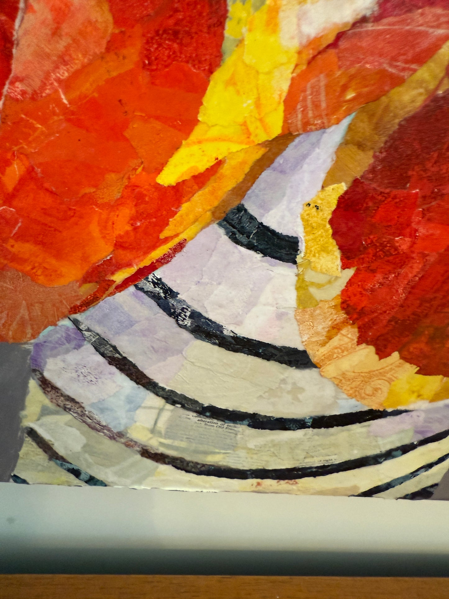 Petal to the Metal - Original Mixed Media Floral Collage (36")