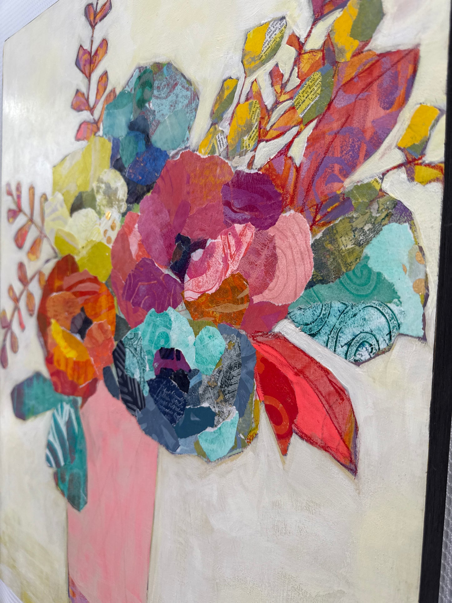 Mixed Media Collage - “Bright Side of the Bloom”