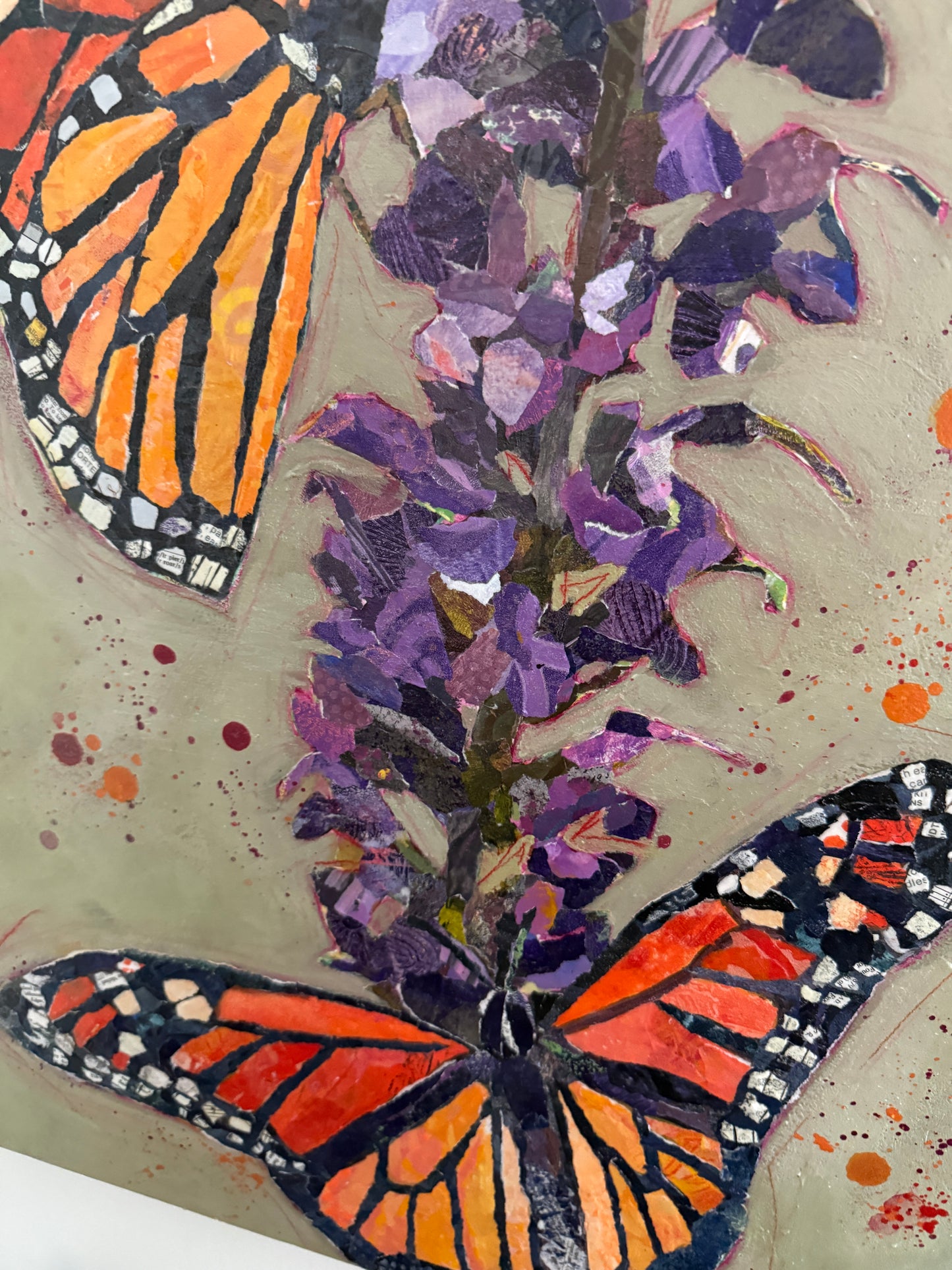 Just the Two of Us — 18x24” Mixed Media Collage