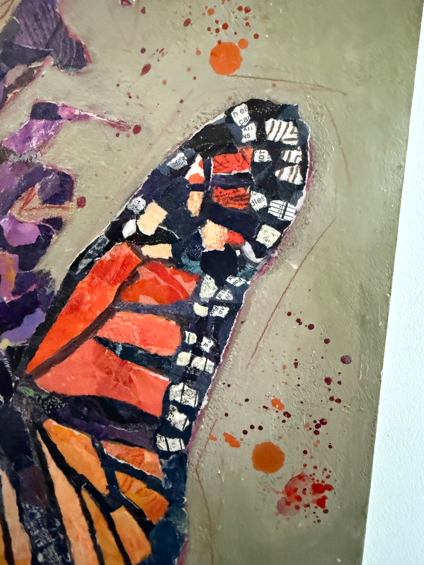 Just the Two of Us — 18x24” Mixed Media Collage