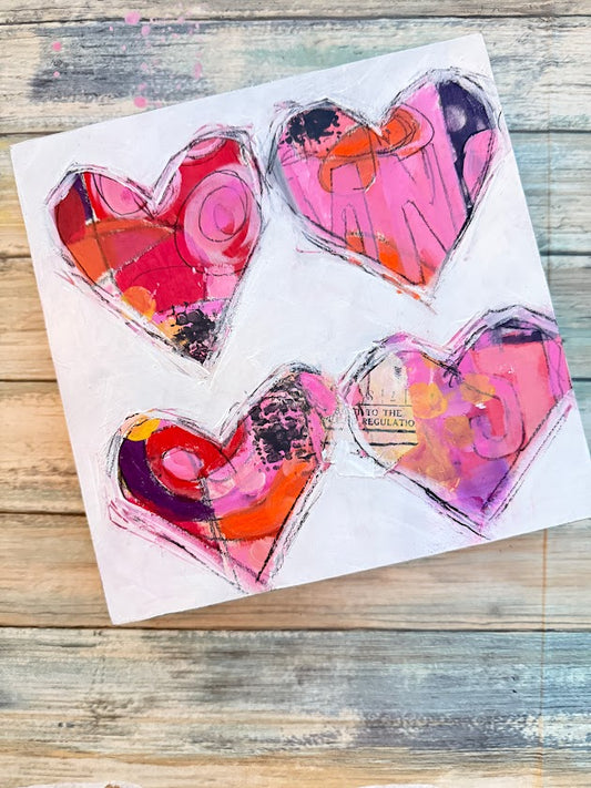 8" Messy Heart 02