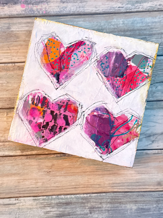 6" Messy Heart 01
