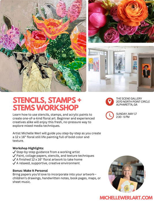 STENCILS, STAMPS & STEMS WORKSHOP